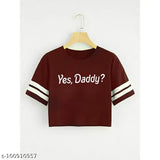 Cotton blend printed short sleeve T-shirt (PACKUP 1), size options S-XL, trendy and appealing, perfect for casual or party wear, origin India