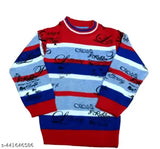 Wool colorblocked long sleeve sweaters for boys, 6-5 years, elegant Indian design