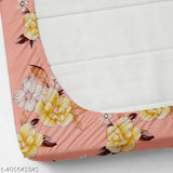 Glace cotton, single elastic bedsheet with pillow cover (60x90 inch, 17x24 inch), ideal for summer