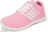Pink canvas & PVC shoes for girls aged 8-12, vibrant, breathable, lace-up design, non-slip sole, ideal for active days