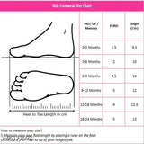 Black canvas kids' shoes with anti-slip soles, available in boys' and girls' sizes, suitable for newborns up to age 3