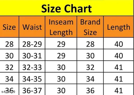 Stylish solid cotton-blend denim men's jeans - 28, 30, 32, 34, 36 sizes, Indian origin