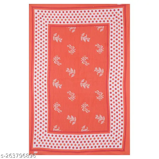 Single Bed Cotton Bedsheet with 1 Pillow Cover