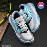 Boys casual shoes, blue and white with white sole, perfect for everyday adventures