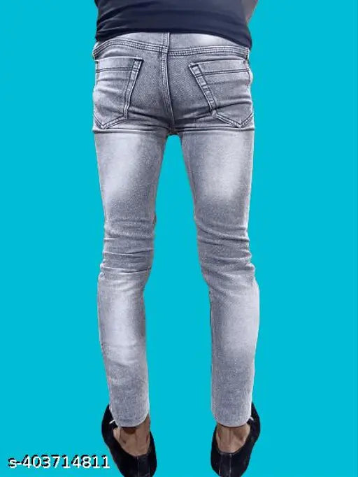 Solid denim HardLegends jeans, pack of 1 for men. 24", 26", 28" sizes available, made in India