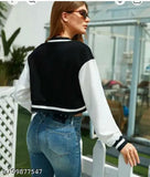 Navyblue Elastodiene jacket pack-1 for women & girls, solid pattern for parties, weddings, college, dates, business. Awesome fitting, affordable quality from India