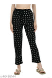 Women's cotton printed track pants