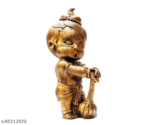 Handcrafted resin Lord Hanuman ji idol, big size, Indian origin - spiritual home decor item for good luck and prosperity