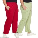 Comfortable cotton pyjama pants, maroon and light green, for women, nightwear, loungewear, lower cut, casual wear