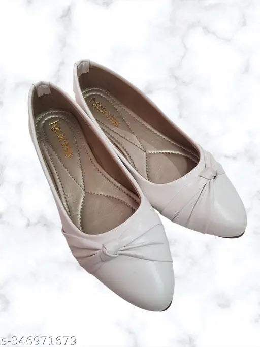 Patent leather slip-on women's ballerinas by BasicSteps - trendy Belleis for casual wear, India origin