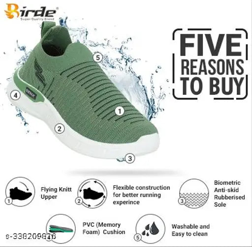 Five reasons to buy Birdie ZenG Memory Foam kids sports shoes: stylish look, comfortable fit, lightweight design, regular wear, durable construction