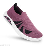 Pink knit fabric boys running shoes athletic fashion trendy comfort daily wear sports