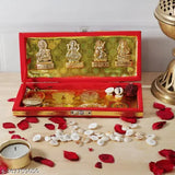 Metal Pooja Yantra - Shree Shri Dhan Laxmi Kuber Bhandari, brings wealth and success for home or office decor, 19cm x 3cm x 8cm, Diwali gift item