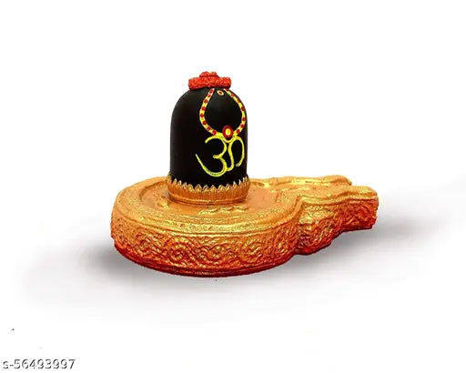 Marble powder Shivling Somnath Jyotirlinga, handcrafted Idol for Puja and car dashboard, made in India