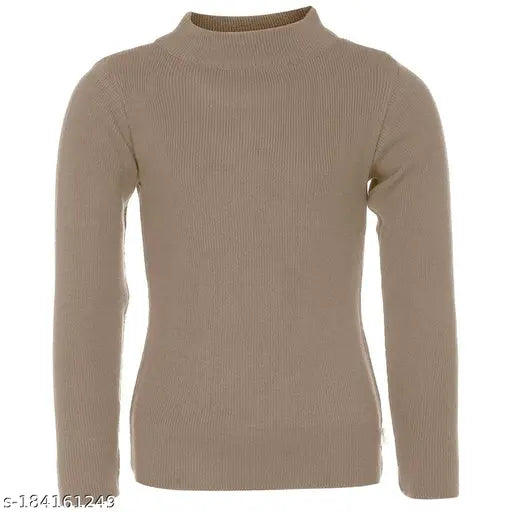 Bello Toko blended wool sweater skivis, solid pattern for kids aged 2-3 years, Indian origin