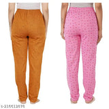 A variety of colorful track pants designed for lower body coverage, with pockets on both sides and a zipper closure. Comes in a pack of two