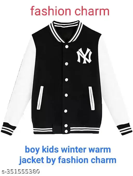 Black and white jacket with hoodie, winter style