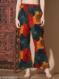 Camouflage print multicolor cotton co-ord set for women, three-quarter sleeves, Indian origin