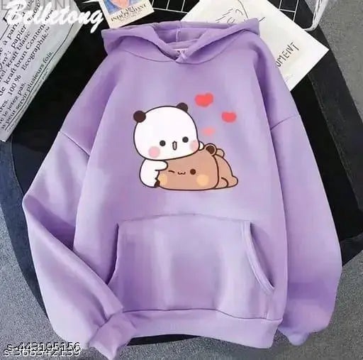 Lavish solid unisex full sleeve fleece kids hoodie in warm wool, perfect for cozy play or school