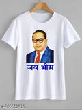 Polyester Jai Bheem T-shirt with Bhim Rao Ambedkar photo print, Indian origin
