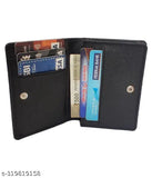 Rage gaze brown and black PU wallet, features one compartment, free size, length 9cm x width 4cm, made in India