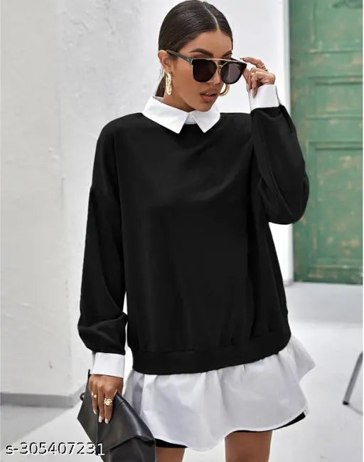 Premium cotton long sleeves women's t-shirt, 100% cotton bio-washed for comfort