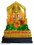 Polyresin Sheetla Mata Statue, Size7.5 inch, handmade decorative idol for home Pooja, brings wealth, health, peace, & happiness