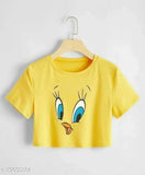 Cotton blend printed net tunic, stylish retro women's top - Indian made, size available