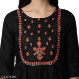 Rayon embroidered cotton kurti, elegant, comfortable, traditional Indian design for everyday and special occasions