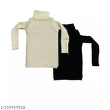 High neck wool skivvy twin set, long sleeve tops for babies aged 0-6 years, Indian origin