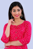 Pink anarkali dress