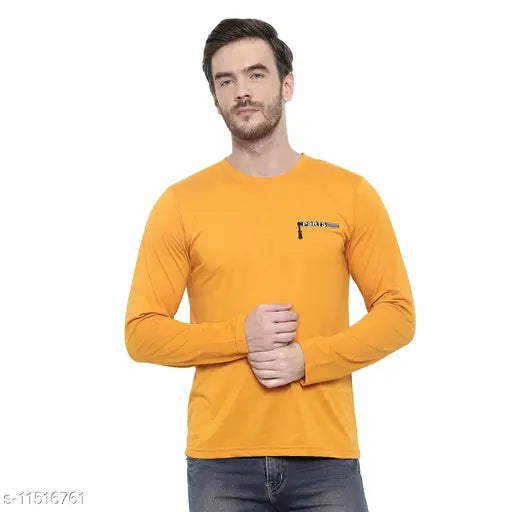 Cotton short-sleeved New Fancy men's t-shirt, solid color in various sizes from S to XXL, Indian origin