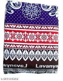 Solapur chaddar cotton floral blanket - premium quality, free size, machine washable