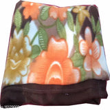 Unique printed double fleece microfiber blanket, free size (100in x 90in), Indian origin