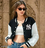 Black fleece-lined printed bomber jackets combo pack, sizes XS to XL. Fashionable and comfortable for casual, party, or wedding wear. Soft fabric, suitable for jeans, trousers, pants, and shirts. Made in India