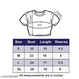 Polyester print half sleeve casual crop top combo pack for women & girls, solid pattern, short sleeves, Indian origin