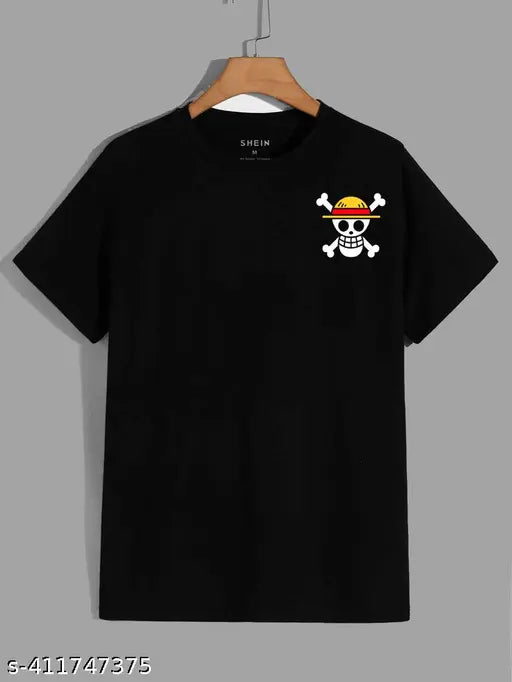 One Piece Zoro Roronoa unisex round neck cotton t-shirt, short sleeves, printed design. Indian-made." (125 characters)