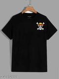 One Piece Zoro Roronoa unisex round neck cotton t-shirt, short sleeves, printed design. Indian-made." (125 characters)