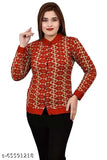 Woven V Neck Casual Women Pink Sweater
