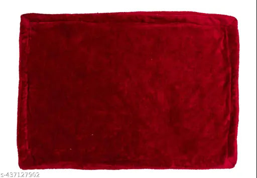 Maroon fur AC baby blanket, lightweight and soft for newborns (66x92 CM)