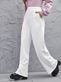 White, stretchy, women's, pajama pants
