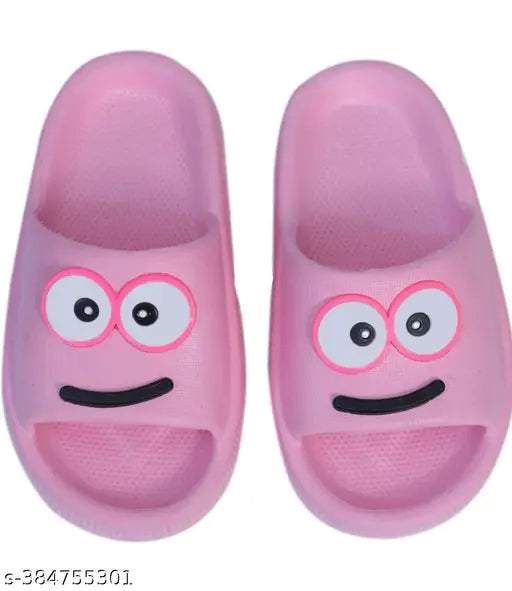 Soft EVA slippers for kids daily use, printed net design, 9-12 months to 7-7.5 years