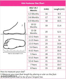 Black cotton canvas kids sneakers, UK size chart, with measurements in centimeters from heel to toe and length in centimeters, for EU size 36 - 47
