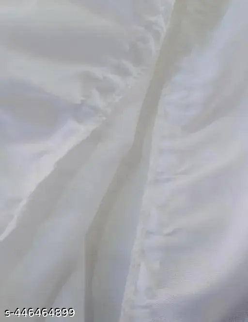 Viscose rayon solid white women's skirt for fashion, XS-XXL sizes, on model standing