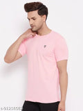 Indian cotton blend men's pack of 2 half sleeve solid round neck t-shirts in sizes XXL, XXXL, and 4XL