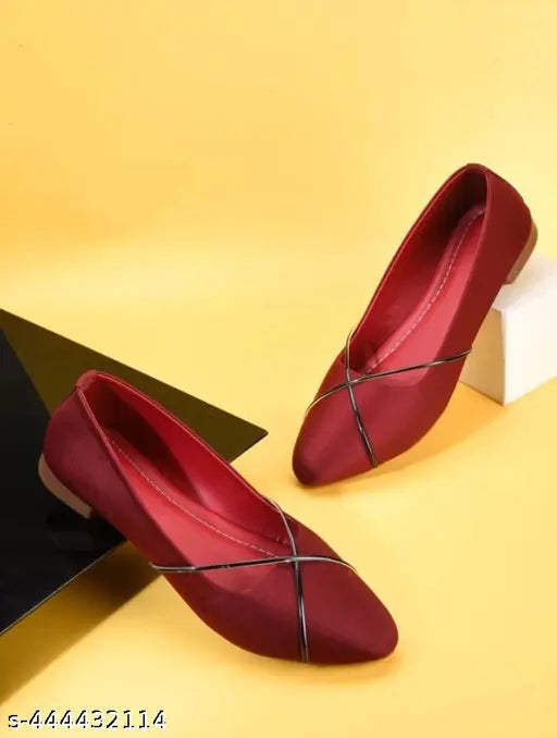 Synthetic slip-on ballerinas for women - Trendy, stylish, and comfortable footwear