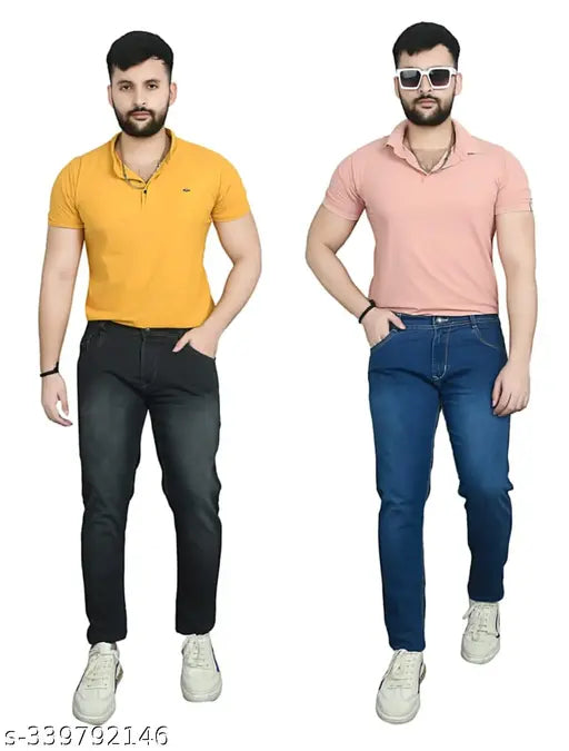 New denim combo pack2, durable Indian-made denim in multiple sizes: 28, 30, 32, 34, and 36