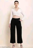 Solid lycra women's trousers, fancy designer style from India - size S/M/L/XL