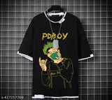 Classy printed cotton blend mens t-shirt with three-quarter sleeves, featuring stylish prints. S: 17in x 26in, M: 18in x 27in, L: 19in x 28in, XL: 20in x 29in, XXL: 21in x 30in. Indian-made