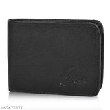 Classic World Casual PU men's wallet, ultra slim, stylish design, perfect for daily use, branded bi-fold, 2 compartments, free size